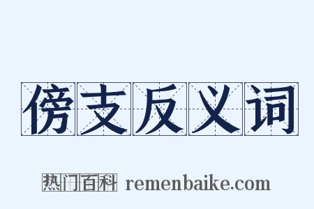 傍支反义词是什么意思的图片